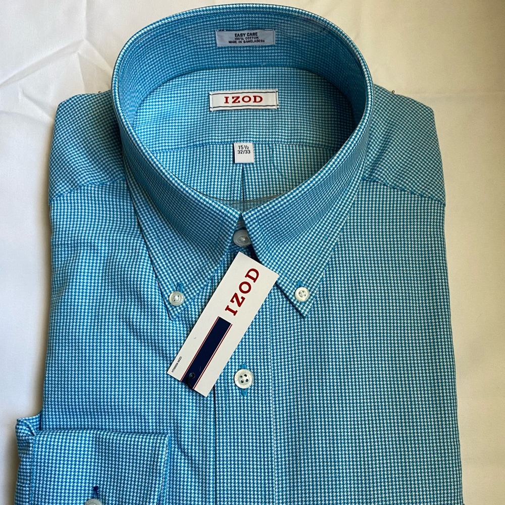 Izod Mens button down dress shirt - 15 1/2 32/33